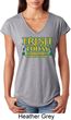 St Patricks Day Irish Today Hungover Ladies Tri Blend V-neck
