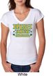 St Patricks Day Irish Today Hungover Ladies Tri Blend V-neck