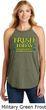 St Patricks Day Irish Today Hungover Ladies Tri Rocker Tank Top