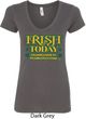 St Patricks Day Irish Today Hungover Ladies V-Neck