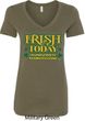 St Patricks Day Irish Today Hungover Ladies V-Neck