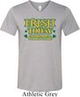 St Patricks Day Irish Today Hungover Tri Blend V-neck