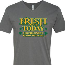 St Patricks Day Irish Today Hungover V-neck