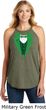 St Patricks Day Irish Tuxedo Ladies Tri Rocker Tank Top