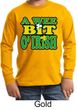 St Patricks Day Kids Shirt A Wee Bit Irish Long Sleeve Tee T-Shirt