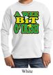 St Patricks Day Kids Shirt A Wee Bit Irish Long Sleeve Tee T-Shirt