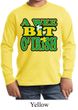St Patricks Day Kids Shirt A Wee Bit Irish Long Sleeve Tee T-Shirt