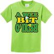 St Patricks Day Kids Shirt A Wee Bit Irish Tee T-Shirt