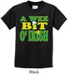 St Patricks Day Kids Shirt A Wee Bit Irish Tee T-Shirt