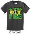 St Patricks Day Kids Shirt A Wee Bit Irish Tee T-Shirt