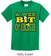 St Patricks Day Kids Shirt A Wee Bit Irish Tee T-Shirt