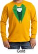 St Patricks Day Kids Shirt Irish Tuxedo Long Sleeve Tee T-Shirt