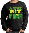 St Patricks Day Kids Sweatshirt A Wee Bit Irish Sweat Shirt