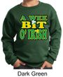 St Patricks Day Kids Sweatshirt A Wee Bit Irish Sweat Shirt