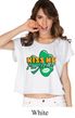 St Patricks Day Kiss Me I'm Irish Ladies Boxy Tee