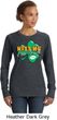St Patricks Day Kiss Me I'm Irish Ladies Crewneck Sweatshirt