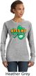 St Patricks Day Kiss Me I'm Irish Ladies Crewneck Sweatshirt