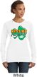 St Patricks Day Kiss Me I'm Irish Ladies Crewneck Sweatshirt