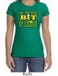 St Patricks Day Ladies Shirt A Wee Bit Irish Shamrock Crewneck Tee