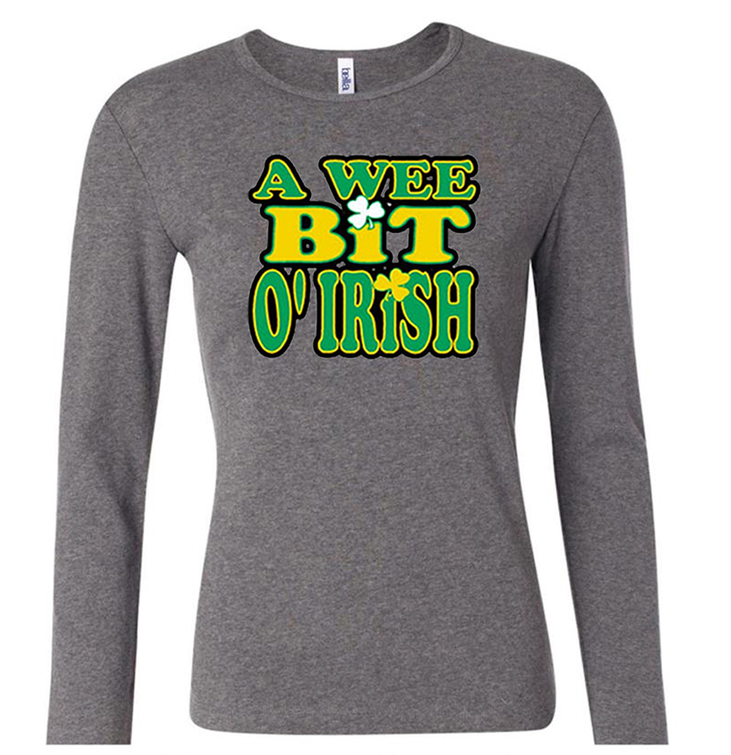 Women's St Patrick's Day Shirt - Shamrock Print Irish Short Sleeve Tee, Lucky Nurse Top, Casual St. Patty's Day Apparel