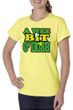 St Patricks Day Ladies Shirt A Wee Bit Irish Shamrock Organic Tee
