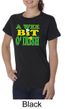 St Patricks Day Ladies Shirt A Wee Bit Irish Shamrock Organic Tee