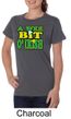 St Patricks Day Ladies Shirt A Wee Bit Irish Shamrock Organic Tee