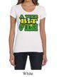 St Patricks Day Ladies Shirt A Wee Bit Irish Shamrock Scoop Neck Tee