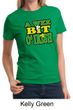 St Patricks Day Ladies Shirt A Wee Bit Irish Shamrock Tee T-Shirt