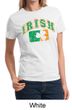 St Patricks Day Ladies Shirt Distressed Irish Shamrock Tee T-Shirt
