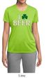 St Patricks Day Ladies Shirt I Love Beer Moisture Wicking Tee T-Shirt