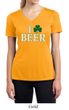 St Patricks Day Ladies Shirt I Love Beer Moisture Wicking V-neck Tee