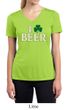 St Patricks Day Ladies Shirt I Love Beer Moisture Wicking V-neck Tee