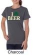 St Patricks Day Ladies Shirt I Love Beer Organic Tee T-Shirt