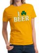 St Patricks Day Ladies Shirt I Love Beer Tee T-Shirt