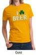 St Patricks Day Ladies Shirt I Love Beer Tee T-Shirt