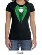 St Patricks Day Ladies Shirt Irish Tuxedo Crewneck Tee T-Shirt