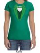St Patricks Day Ladies Shirt Irish Tuxedo Crewneck Tee T-Shirt