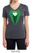 St Patricks Day Ladies Shirt Irish Tuxedo Moisture Wicking V-neck Tee
