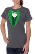 St Patricks Day Ladies Shirt Irish Tuxedo Organic Tee T-Shirt