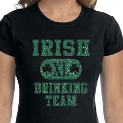 St Patricks Day Ladies Shirts Irish Drinking Team Crewneck Tee T-Shirt St Patricks Day Ladies Shirts Irish Drinking Team Crewneck Tee T-Shirt