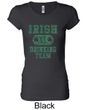 St Patricks Day Ladies Shirts Irish Drinking Team Longer Length Tee