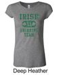 St Patricks Day Ladies Shirts Irish Drinking Team Longer Length Tee