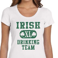 St Patricks Day Ladies Shirts Irish Drinking Team Scoop Neck Tee St Patricks Day Ladies Shirts Irish Drinking Team Scoop Neck Tee