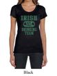St Patricks Day Ladies Shirts Irish Drinking Team Scoop Neck Tee