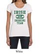 St Patricks Day Ladies Shirts Irish Drinking Team Scoop Neck Tee