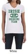 St Patricks Day Ladies Shirts Irish Drinking Team V-neck Tee T-Shirt