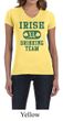 St Patricks Day Ladies Shirts Irish Drinking Team V-neck Tee T-Shirt