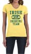 St Patricks Day Ladies Shirts Irish Drinking Team V-neck Tee T-Shirt