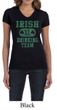 St Patricks Day Ladies Shirts Irish Drinking Team V-neck Tee T-Shirt